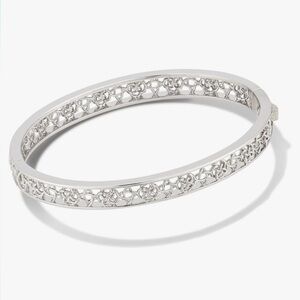 Kendra Scott Kelly Bangle Bracelet Silver SM NWT